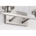 SATCO/NUVO Lune 4-Light Vanity Brushed Nickel Finish Etched White Glass (60-8224)