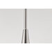 SATCO/NUVO Lune 5-Light Chandelier Brushed Nickel Finish Etched White Glass (60-8225)