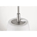 SATCO/NUVO Lune Mini Pendant Brushed Nickel Finish Etched White Glass (60-8227)