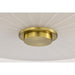 SATCO/NUVO Lune 3-Light Flush Mount Vintage Brass Finish Etched White Glass (60-8230)
