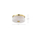 SATCO/NUVO Lune 3-Light Flush Mount Vintage Brass Finish Etched White Glass (60-8230)