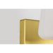 SATCO/NUVO Lune 1-Light Vanity Vintage Brass Finish Etched White Glass (60-8231)