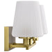 SATCO/NUVO Lune 2-Light Vanity Vintage Brass Finish Etched White Glass (60-8232)