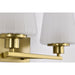 SATCO/NUVO Lune 2-Light Vanity Vintage Brass Finish Etched White Glass (60-8232)