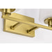 SATCO/NUVO Lune 2-Light Vanity Vintage Brass Finish Etched White Glass (60-8232)