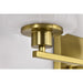 SATCO/NUVO Lune 3-Light Vanity Vintage Brass Finish Etched White Glass (60-8233)