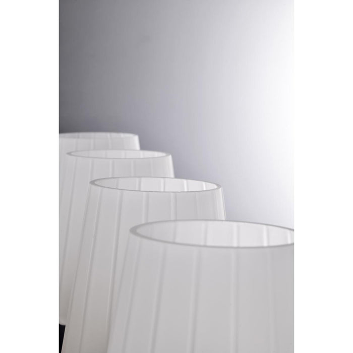 SATCO/NUVO Lune 4-Light Vanity Vintage Brass Finish Etched White Glass (60-8234)