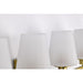 SATCO/NUVO Lune 4-Light Vanity Vintage Brass Finish Etched White Glass (60-8234)