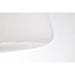 SATCO/NUVO Lune 3-Light Semi-Flush Vintage Brass Finish Etched White Glass (60-8239)