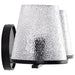 SATCO/NUVO Valentine 2-Light Vanity Black Finish Hammered Glass (60-8252)