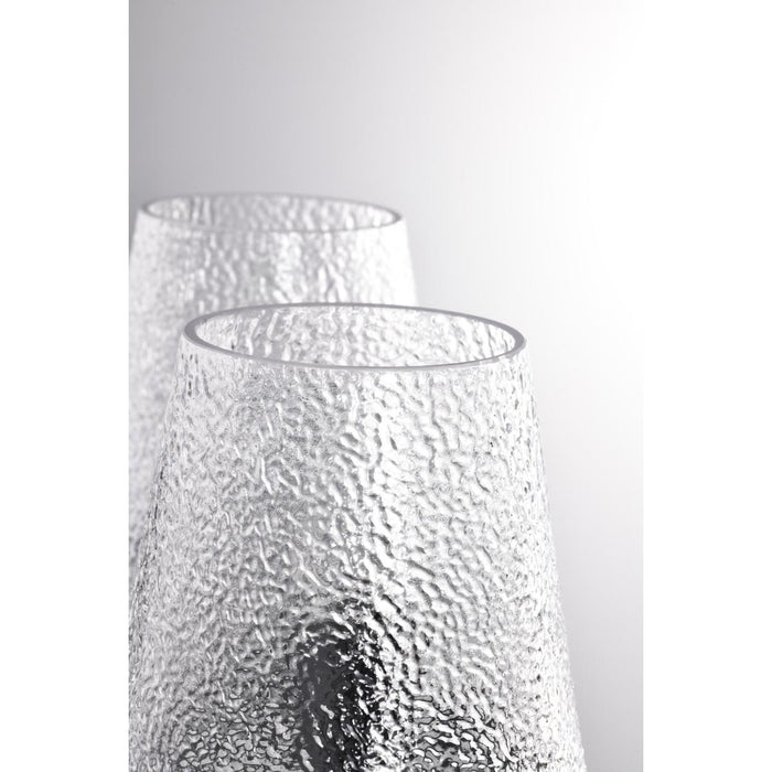 SATCO/NUVO Valentine 2-Light Vanity Black Finish Hammered Glass (60-8252)