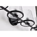 SATCO/NUVO Valentine 4-Light Vanity Black Finish Hammered Glass (60-8254)