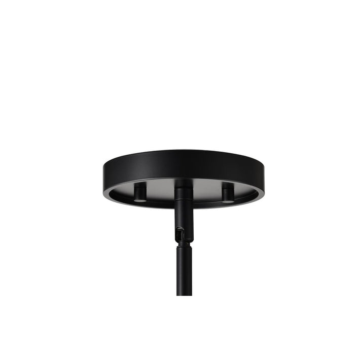 SATCO/NUVO Valentine Small Pendant Black Finish Hammered Glass (60-8255)