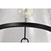 SATCO/NUVO Valentine Large Pendant Black Finish Hammered Glass (60-8257)