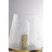 SATCO/NUVO Valentine 1-Light Vanity Vintage Brass Finish Hammered Glass (60-8261)