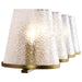 SATCO/NUVO Valentine 4-Light Vanity Vintage Brass Finish Hammered Glass (60-8264)