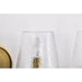 SATCO/NUVO Valentine 4-Light Vanity Vintage Brass Finish Hammered Glass (60-8264)