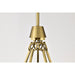SATCO/NUVO Valentine 5-Light Chandelier Vintage Brass Finish Hammered Glass (60-8268)