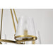 SATCO/NUVO Valentine 5-Light Chandelier Vintage Brass Finish Hammered Glass (60-8268)