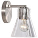 SATCO/NUVO Gianna 1-Light Vanity Brushed Nickel Finish Clear Glass (60-8331)