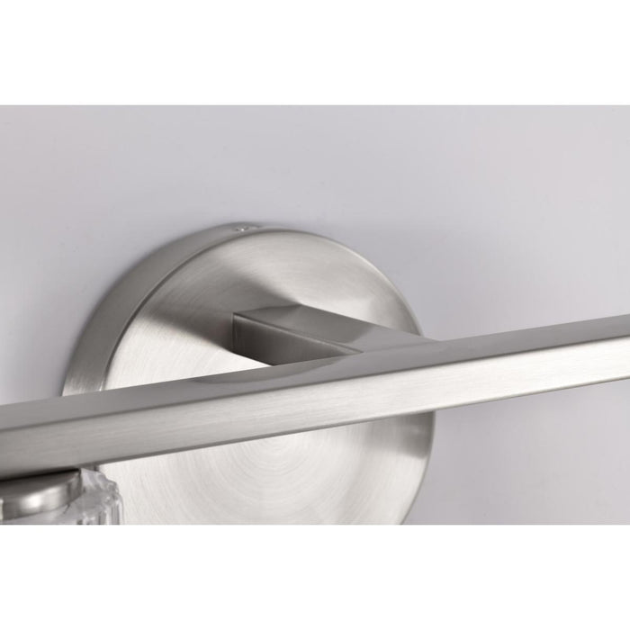 SATCO/NUVO Gianna 2-Light Vanity Brushed Nickel Finish Clear Glass (60-8332)