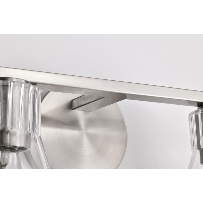 SATCO/NUVO Gianna 2-Light Vanity Brushed Nickel Finish Clear Glass (60-8332)