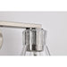SATCO/NUVO Gianna 2-Light Vanity Brushed Nickel Finish Clear Glass (60-8332)