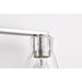 SATCO/NUVO Gianna 3-Light Vanity Brushed Nickel Finish Clear Glass (60-8333)