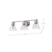 SATCO/NUVO Gianna 3-Light Vanity Brushed Nickel Finish Clear Glass (60-8333)