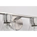 SATCO/NUVO Gianna 4-Light Vanity Brushed Nickel Finish Clear Glass (60-8334)