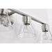 SATCO/NUVO Gianna 4-Light Vanity Brushed Nickel Finish Clear Glass (60-8334)