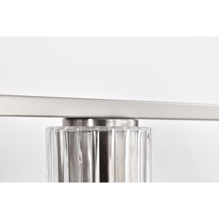 SATCO/NUVO Gianna 4-Light Vanity Brushed Nickel Finish Clear Glass (60-8334)