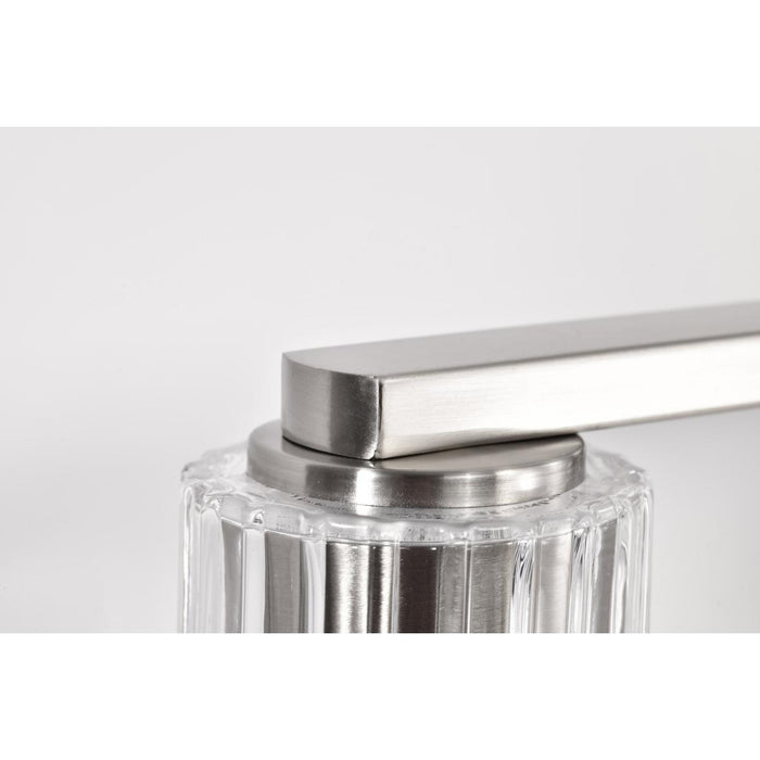 SATCO/NUVO Gianna 4-Light Vanity Brushed Nickel Finish Clear Glass (60-8334)