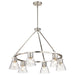 SATCO/NUVO Gianna 6-Light Chandelier Brushed Nickel Finish Clear Glass (60-8335)