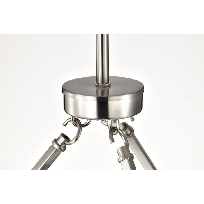 SATCO/NUVO Gianna 6-Light Chandelier Brushed Nickel Finish Clear Glass (60-8335)