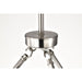 SATCO/NUVO Gianna 6-Light Chandelier Brushed Nickel Finish Clear Glass (60-8335)