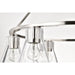 SATCO/NUVO Gianna 6-Light Chandelier Brushed Nickel Finish Clear Glass (60-8335)