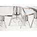 SATCO/NUVO Gianna 6-Light Chandelier Brushed Nickel Finish Clear Glass (60-8335)