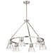 SATCO/NUVO Gianna 6-Light Chandelier Brushed Nickel Finish Clear Glass (60-8335)