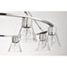 SATCO/NUVO Gianna 8-Light Chandelier Brushed Nickel Finish Clear Glass (60-8336)
