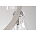 SATCO/NUVO Gianna 8-Light Chandelier Brushed Nickel Finish Clear Glass (60-8336)