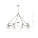 SATCO/NUVO Gianna 8-Light Chandelier Brushed Nickel Finish Clear Glass (60-8336)