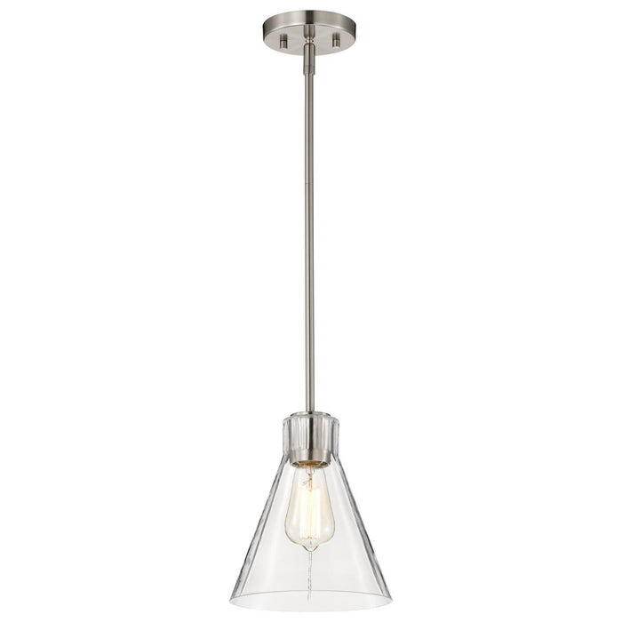 SATCO/NUVO Gianna Mini Pendant Brushed Nickel Finish Clear Glass (60-8337)
