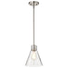 SATCO/NUVO Gianna Mini Pendant Brushed Nickel Finish Clear Glass (60-8337)