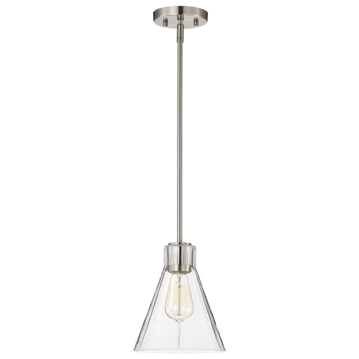 SATCO/NUVO Gianna Mini Pendant Brushed Nickel Finish Clear Glass (60-8337)