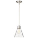 SATCO/NUVO Gianna Mini Pendant Brushed Nickel Finish Clear Glass (60-8337)