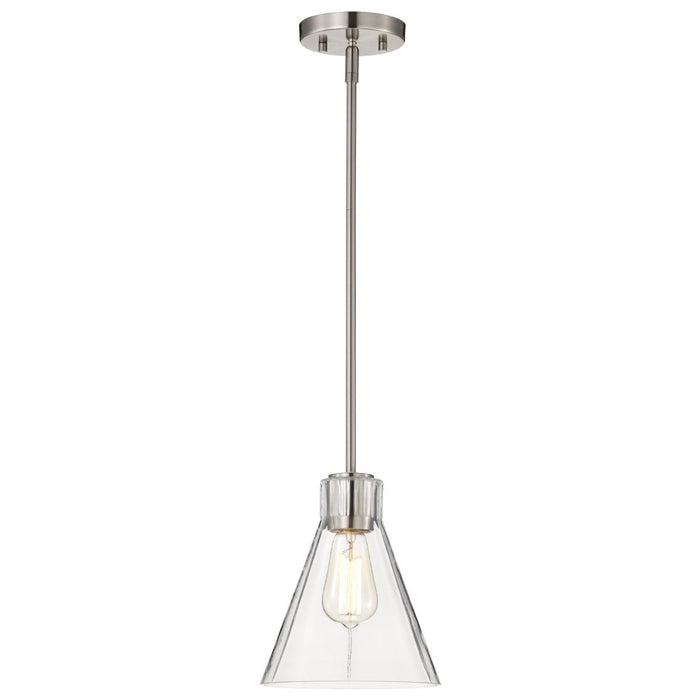 SATCO/NUVO Gianna Mini Pendant Brushed Nickel Finish Clear Glass (60-8337)