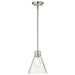 SATCO/NUVO Gianna Mini Pendant Brushed Nickel Finish Clear Glass (60-8337)
