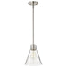 SATCO/NUVO Gianna Mini Pendant Brushed Nickel Finish Clear Glass (60-8337)