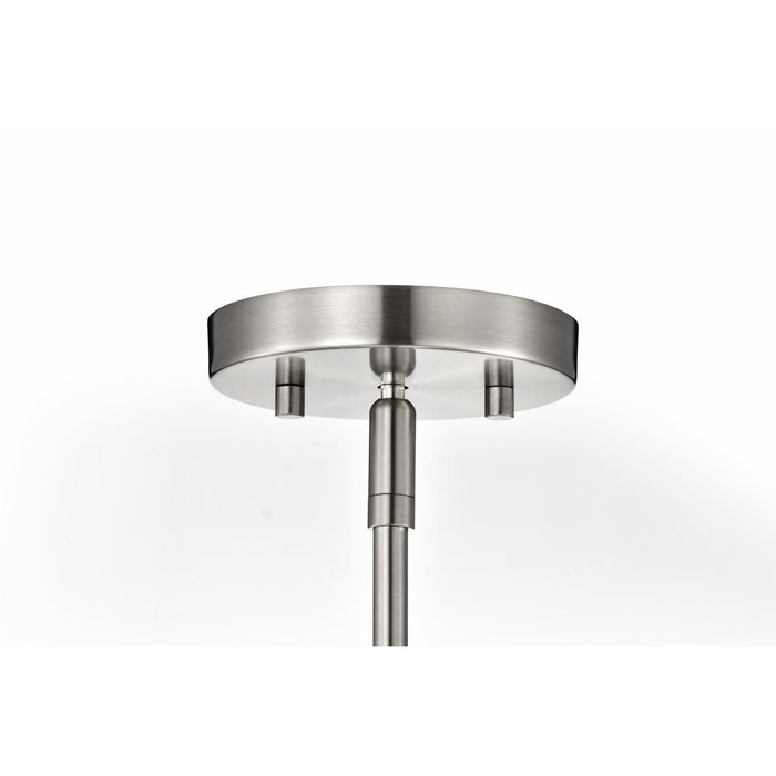 SATCO/NUVO Gianna 1-Light Medium Pendant Brushed Nickel Finish Clear Glass (60-8338)